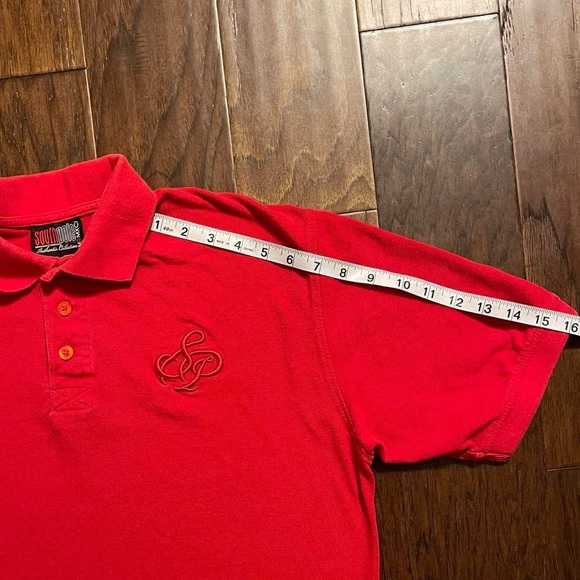 Vintage South Pole Polo Shirt Short Sleeve Embroidered Hip Hop Y2K - Picture 7 of 8